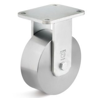 Roata din otel, rulment cu bila, carcasa fixa, WLL=800 kg, D=130 mm