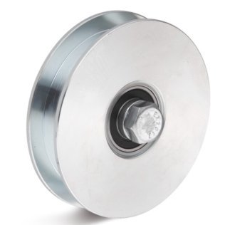 Roata rulare otel canelura dreapta, rulment dublu, WLL=575 kg, D=157 mm