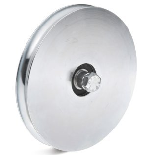 Roata rulare otel canelura semirotunda, rulment cu bila, WLL=290 kg, D=157 mm