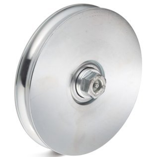 Roata rulare otel canelura semirotunda cu ungere, rulment, WLL=710 kg, D=157 mm