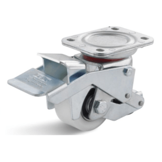 Roata poliamida carcasa pivotanta cu frana si ridicare, WLL=300 kg, D=75 mm