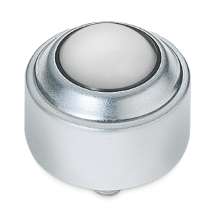 Rola de transfer universala cu tija filetata, carcasa tabla otel zincat, bila poliamida, WLL=25 kg