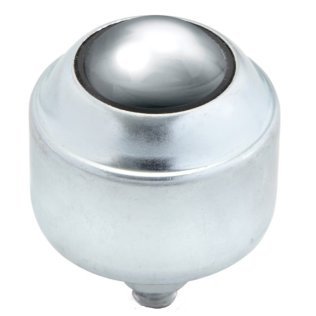 Rola de transfer universala cu tija filetata, carcasa tabla otel zincat, bila otel, WLL=100 kg