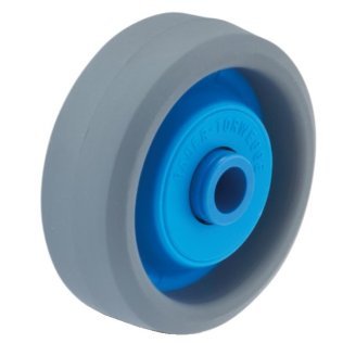 Rotita din polimer cu bandaj din cauciuc pentru sina de rulare, D=54 mm, WLL=15 kg