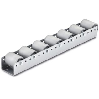 Cale de rulare paleti NR110-2 rola otel cu furtun protectie PVC, T=208 mm