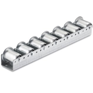Cale de rulare paleti SR100-2 role otel cu guler rulment cu bile, T=182 mm