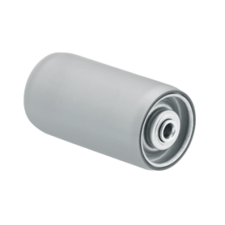 Rola cale de rulare din otel zincat cu bandaj plastic, b=118 mm, WLL=160 kg