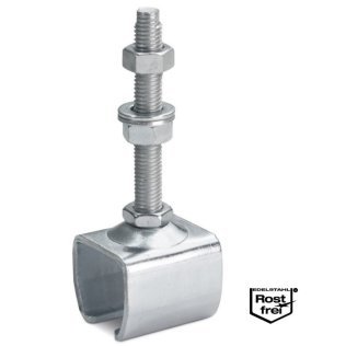 Racord sina C prindere cu tija filetata din INOX H10