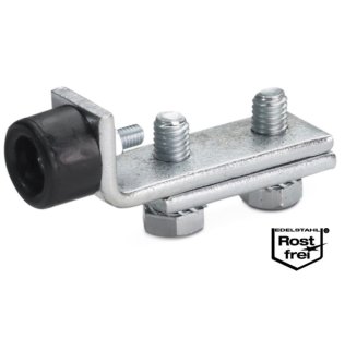 Opritor cu amortizor cauciuc sina C din INOX H40