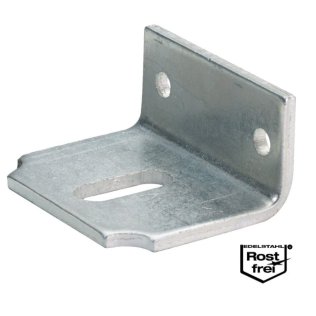 Coltar de prindere perete sina C din INOX H10