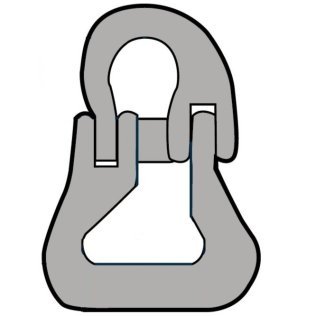 Element de legatura KE sistem de ridicare cu chingi, WLL=21.200 kg