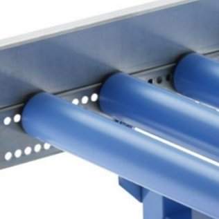 Protectie laterala conveior gravitational LIGHT DUTY curbat 90°, latime 800 mm