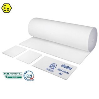 Rulou material filtrant viledon PA-5 micron M6