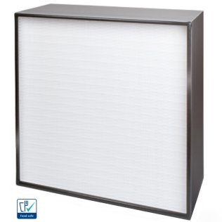 Filtru viledon HEPA rama Alu PU H=150mm clasa H13 debit 660 m³/h