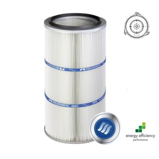 Cartus filtrant pentru praf viledon LP Complete montare Twist&Fix cu carlige debit 70 m³/h