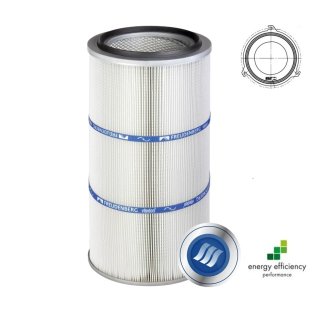 Cartus filtrant pentru praf viledon LP Complete montare cu carlige debit 1000 m³/h