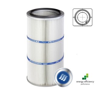 Cartus filtrant pentru praf viledon LP Complete montare cu flansa debit 1500 m³/h