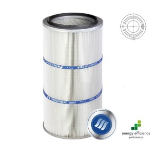 Cartus filtrant pentru praf viledon LP Complete montare DIN gaura centrala debit 1200 m³/h