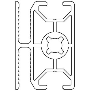 Profil aluminiu standard industrial 30x45 Seria 2, Sistem 30 Canal 8, Profil special SG30