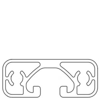 Profil aluminiu compatibil ITEM 16x40 Sistem 40 ECO Canal 8