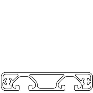 Profil aluminiu compatibil ITEM 16x80 Sistem 40 ECO Canal 8