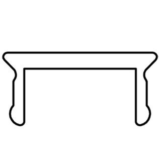 Profil aluminiu compatibil ITEM Sistem 40 Canal 8 Capac canal