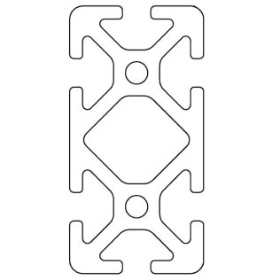Profil aluminiu compatibil ITEM 30x60 Sistem 30 canal 6
