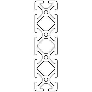 Profil aluminiu compatibil ITEM 30x120 Sistem 30 Canal 6