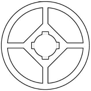 Profil aluminiu standard industrial Seria 2, Sistem 28 Canal 10 Profil rotund Ø28mm