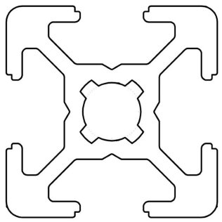 Profil aluminiu 20x20 Sistem 20 canal 6