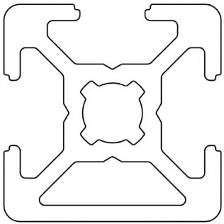Profil aluminiu 20x20 Sistem 20 canal 6 1 latura inchisa