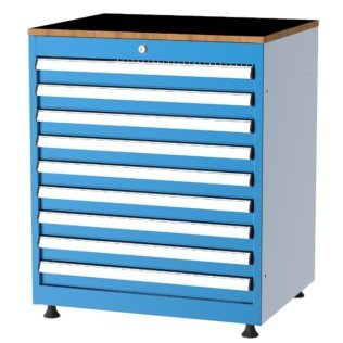 Dulap metalic Seria 75000 cu 9 sertare, 710x570x800mm