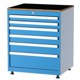 Dulap metalic Seria 57000 cu 6 sertare, 560x725x800mm