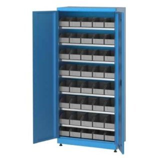 Dulap metalic cu 7 rafturi si 40 cutii depozitare 920x450x2000mm