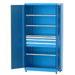 Dulap metalic cu 3 sertare si 4 rafturi 1010x615x2000mm