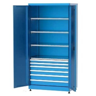 Dulap metalic cu 6 sertare si 4 rafturi 1010x615x2000mm