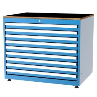 Dulap metalic Seria 11000 cu 9 sertare, 1010x725x800mm