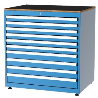 Dulap metalic Seria 11000 cu 10 sertare, 1010x725x1000mm