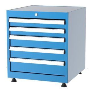 Dulap metalic Seria 5000 cu 5 sertare, 560x570x630mm