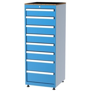 Dulap metalic Seria 5000 cu 8 sertare, 560x570x1400mm