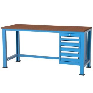 Banc de lucru cu 5 sertare 1700x700x850mm