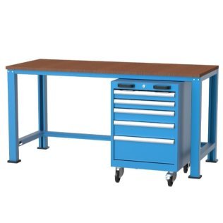 Banc de lucru cu 5 sertare 1700x700x850mm