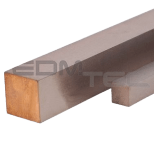 Electrod electroeroziune bara patrata WOLFRAM- CUPRU 30x30 mm