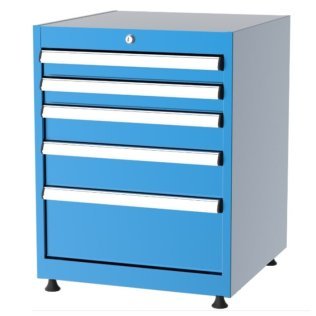 Dulap metalic Seria 5000 cu 5 sertare, 560x570x700mm