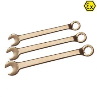 Set 10 chei combinate cu cot ATEX bronz special