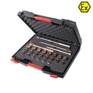 Trusa clichet cu 22 chei ATEX din bronz special 1/2"