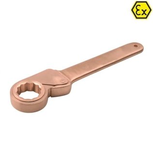 Cheie cu clichet in 12 canturi ATEX bronz special 9 mm
