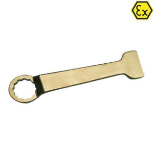 Cheie de impact inelara cu cot cu 12 canturi ATEX bronz special 80 mm