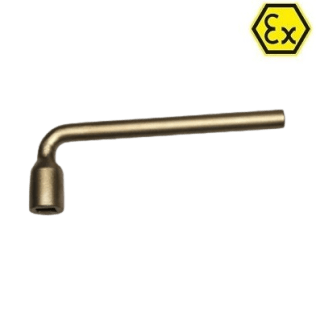 Cheie tubulara patrata cu maner indoit ATEX bronz special 10 mm