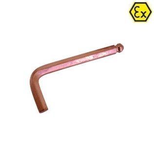 Cheie hexagonala unghiulara cu cap bila ATEX din cupru-beriliu 12 mm